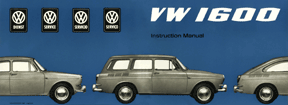 Instruction Book Cover - VW Type 3 - 1966